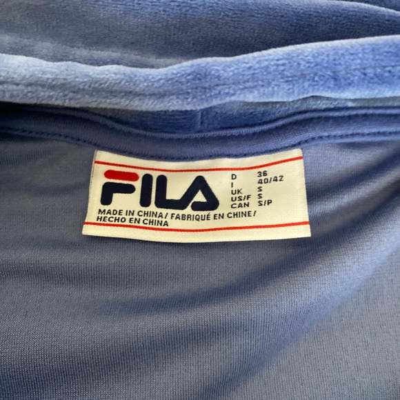 Fila Womens Velour Quarter Zip Hoodie - Picture 9 of 9
